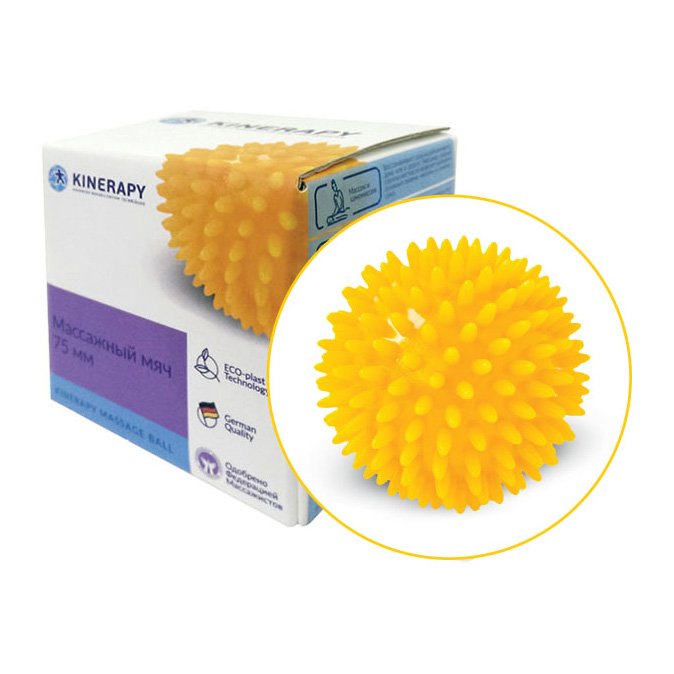 Массажер диаметр 7,5 см RH107 KINERAPY, желтый купить в OrtoMir24